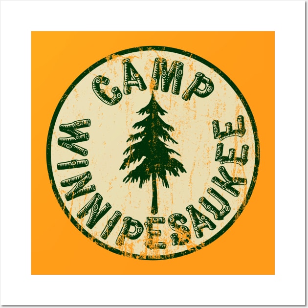 Camp Winnipesaukee, distressed Wall Art by hauntedjack